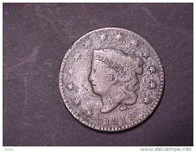 1819 Coronet Head Large Cent - 1816-1839: Coronet Head