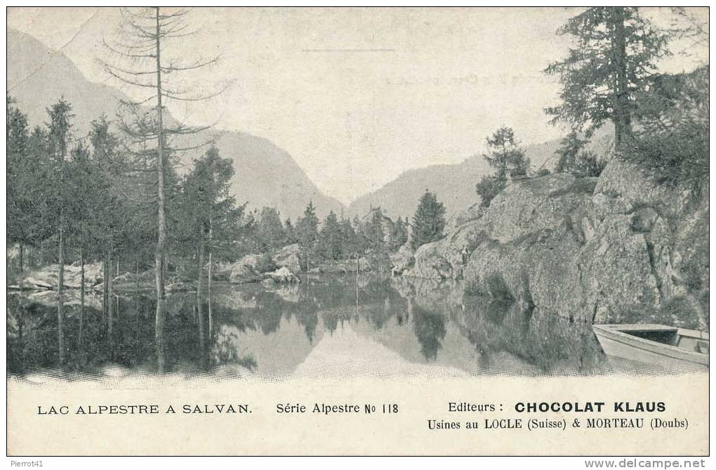 SUISSE - Lac Alpestre à SALVAN - Série Alpestre N°118 - Salvan