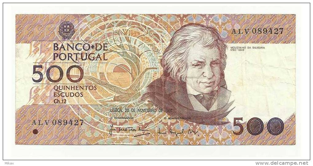 PORTUGAL - 500$00 Bank Note 20.11.1987 - Portugal