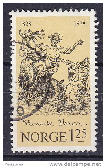 Norway 1978 Mi. 764    1.25 Kr Henrik Ibsen Peer Gynt Zeichnung Von Per Larson Krogh - Used Stamps