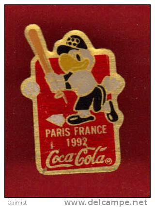 11803-coca Cola.boisson.paris.coq. Baseball - Coca-Cola