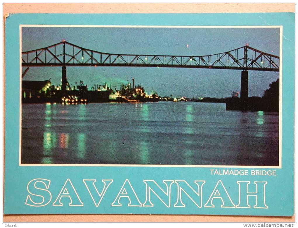 Eugene Talmadge Bridge, Savannah, Georgia, Bridge, Pont, Brücke - Savannah