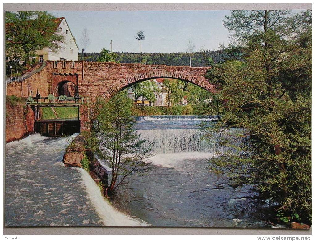 Pforzheim, Die Bogenbrücke über Die Nagold Im Stadtteil Dillweißenstein, Bridge, Pont, Brücke - Pforzheim