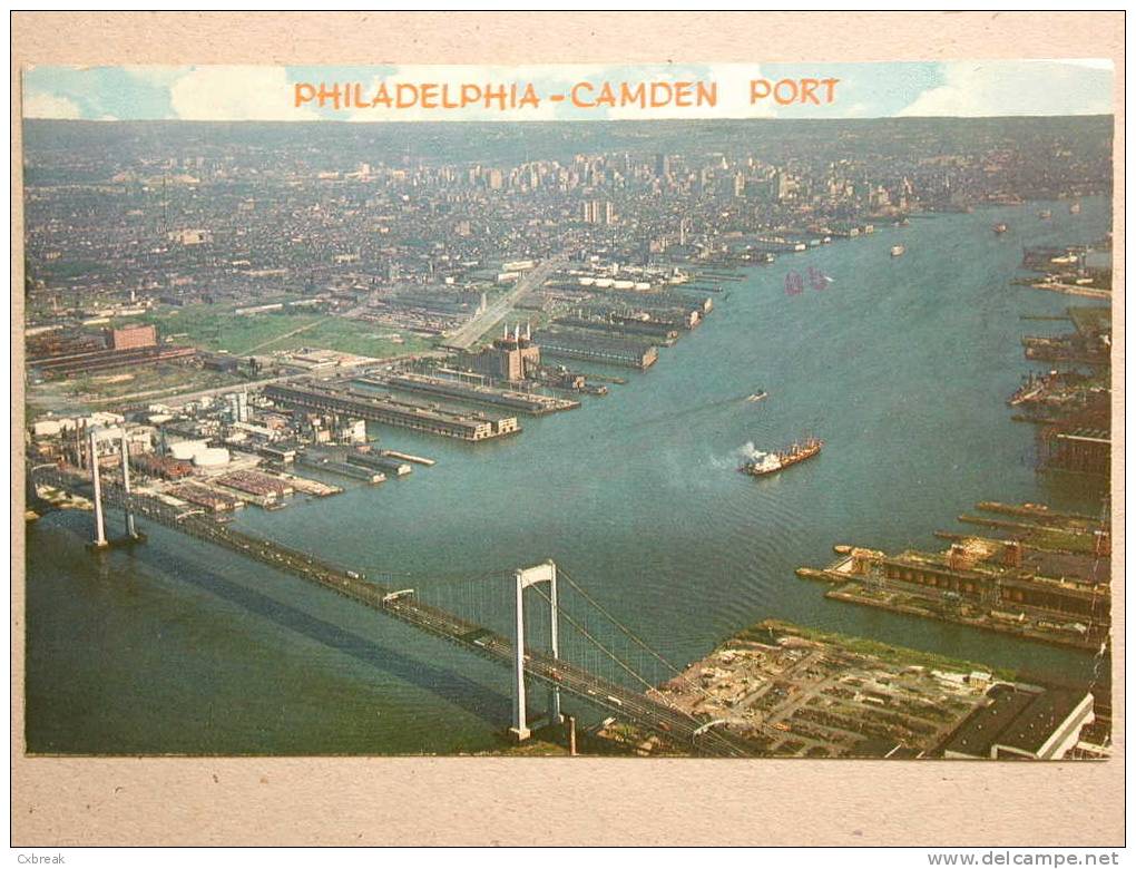Philadelphia, Camden Port, Bridge, Pont, Brücke - Philadelphia