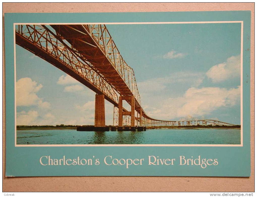 Charleston's Cooper River Bridges, Bridge, Pont, Brücke - Charleston