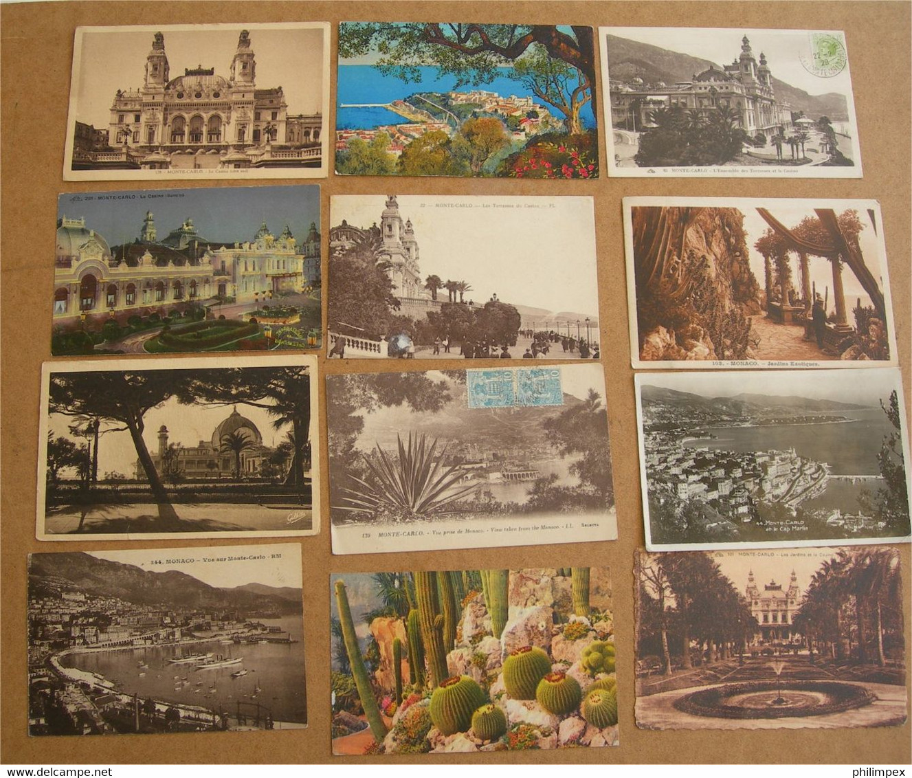 MONACO, 43 PICTURE POSTCARDS, ALL CIRCULATED 1904-56 - Colecciones & Lotes