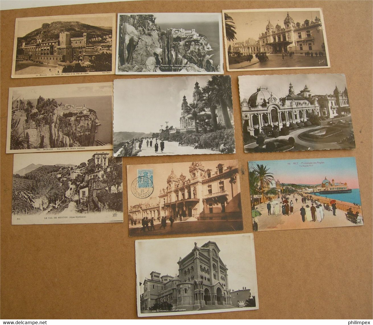 MONACO, 43 PICTURE POSTCARDS, ALL CIRCULATED 1904-56 - Collections & Lots