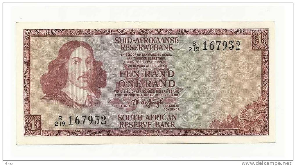 SOUTH AFRICA - 1 Rand Bank Note - Afrique Du Sud