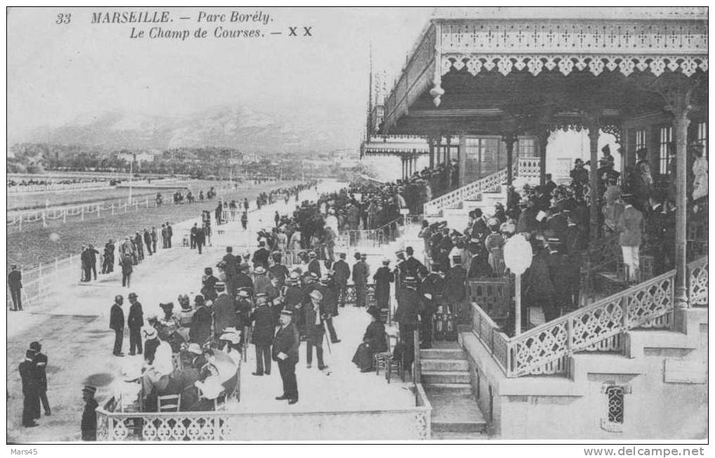 MARSEILLE,LE PARC BORELY EN 1910,Champs De Courses,La Plage,Bonneveine,cpa Animée,gros Plan,rare - Quartiers Sud, Mazargues, Bonneveine, Pointe Rouge, Calanques