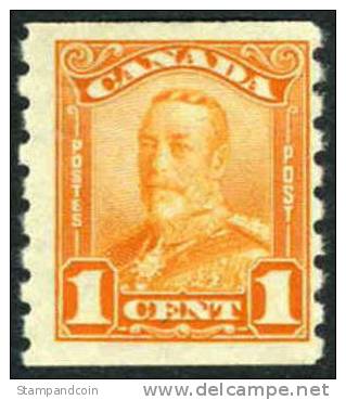 Canada #160 Mint Hinged 1c George V Coil Of 1929 - Coil Stamps