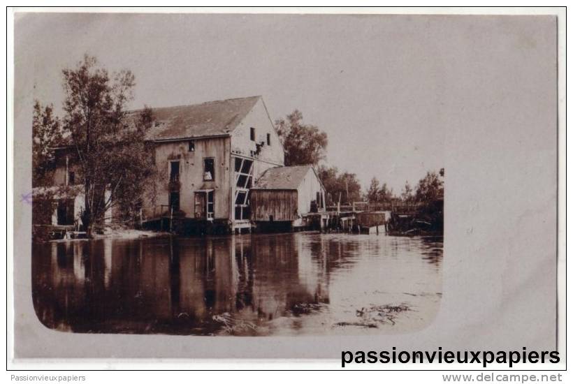 CARTE PHOTO  ALLEMANDE   MÜHLE DONTRIEN   MOULIN 1917 - Autres & Non Classés