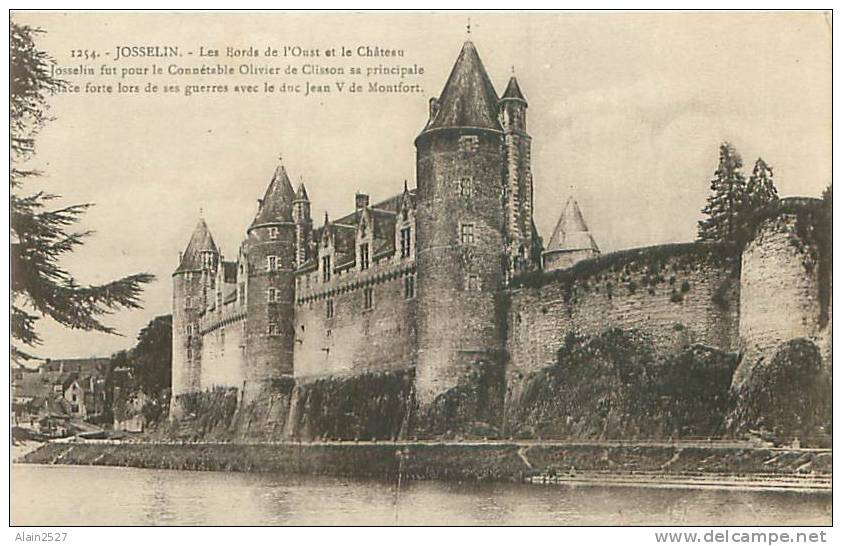 56 - JOSSELIN - Les Bords De L'Oust Et Le Château (Laurent-Nel, Rennes, N° 1254) - Josselin
