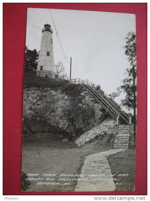 Real Photo   - Hannibal MO    Mark Twain Light House-- DOPS Box    ---===------152 - Autres & Non Classés
