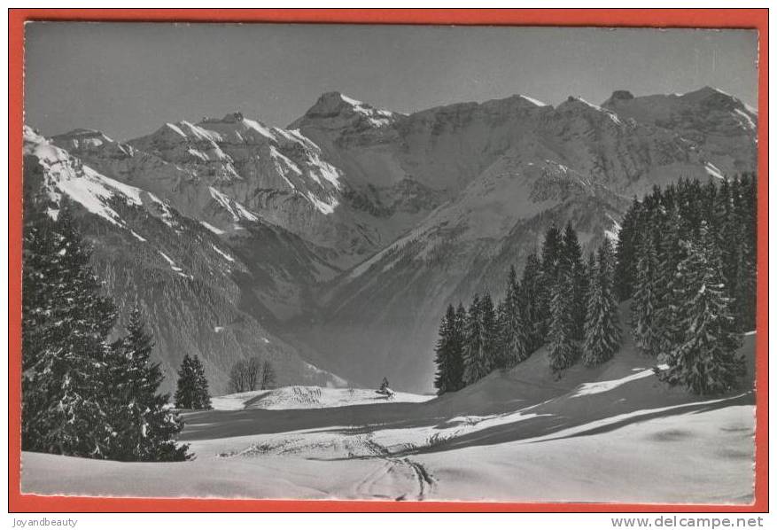 E516 , Braunwald , Glarus , Hausstock , 1855 / 9 , Circulée  1954 Sous Enveloppe - Braunwald