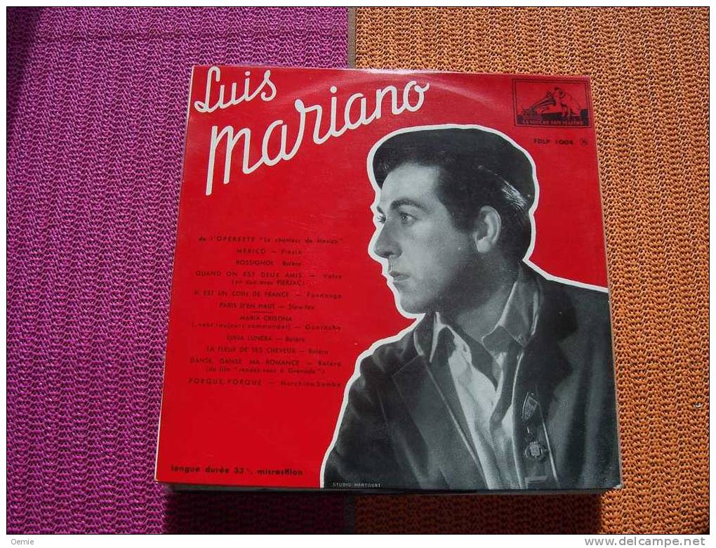 LUIS  MARIANO  ° LE CHANTEUR DE MEXICO  25 Cm   ORIGINALE - Spezialformate