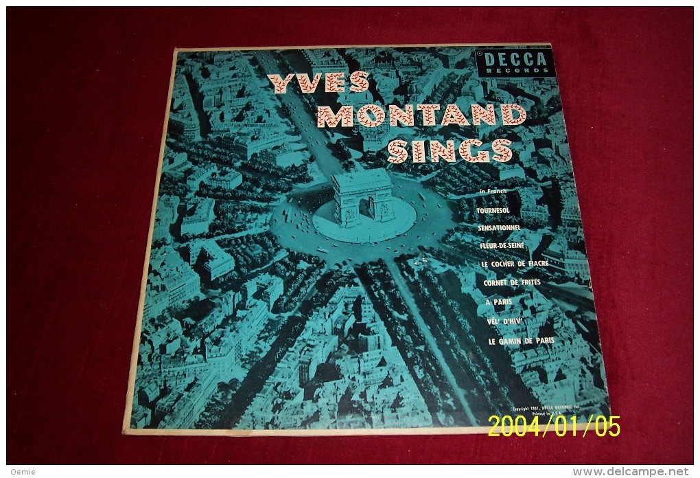 YVES  MONTAND  °  SINGS   REF  DECCA    DL  7017  (  1951 ) - Special Formats