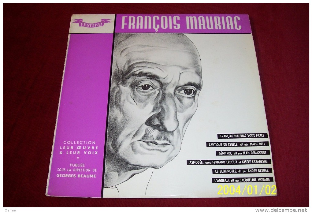 FRANCOIS MAURIAC  °  COLLECTION   LEUR  OEUVRE   LEUR  VOIX - Special Formats