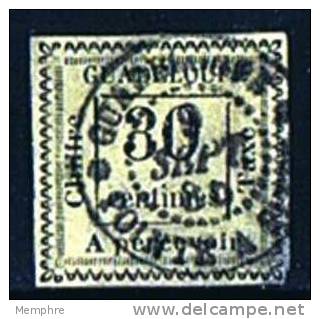 1884   Timbres-taxe   T 10  Oblitéré   Petit Clair Dans L´angle Inférieur Droit - Gebraucht