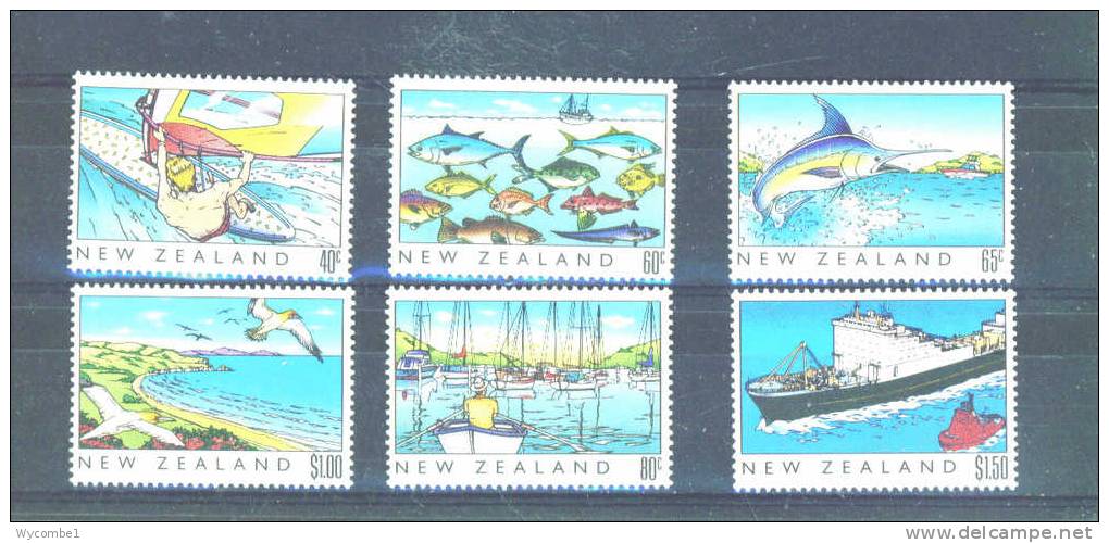 NEW ZEALAND - 1989  Heritage The Sea UM - Unused Stamps