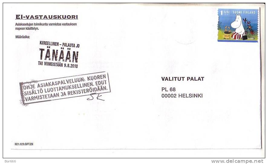 GOOD FINLAND Postal Cover 2011 - Good Stamped: Muumi - Briefe U. Dokumente