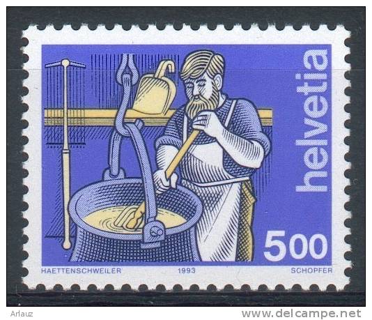 SUISSE.1993.METIERS LE FROMAGER...YVER T  N° 1434 - Unused Stamps