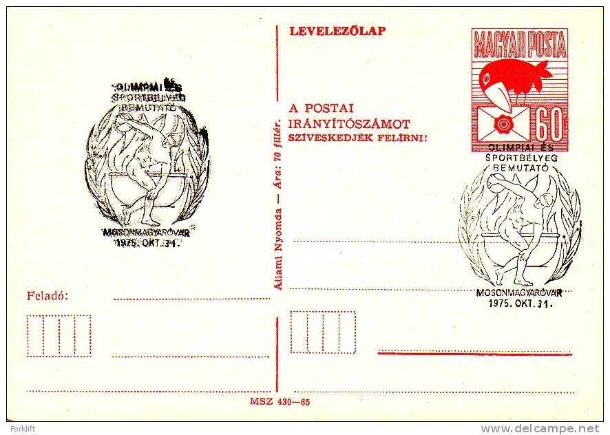 Olympic And Sports Stamps Exhibition Mosonmagyarovar 1975, - Ete 1976: Montréal