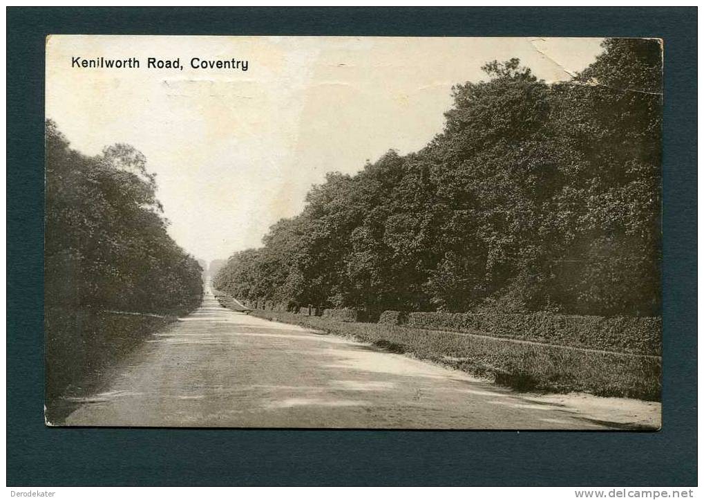 Kenilworth Road. Coventry.1922. A4. Old Post Card From England. Nice ! New ! - Coventry