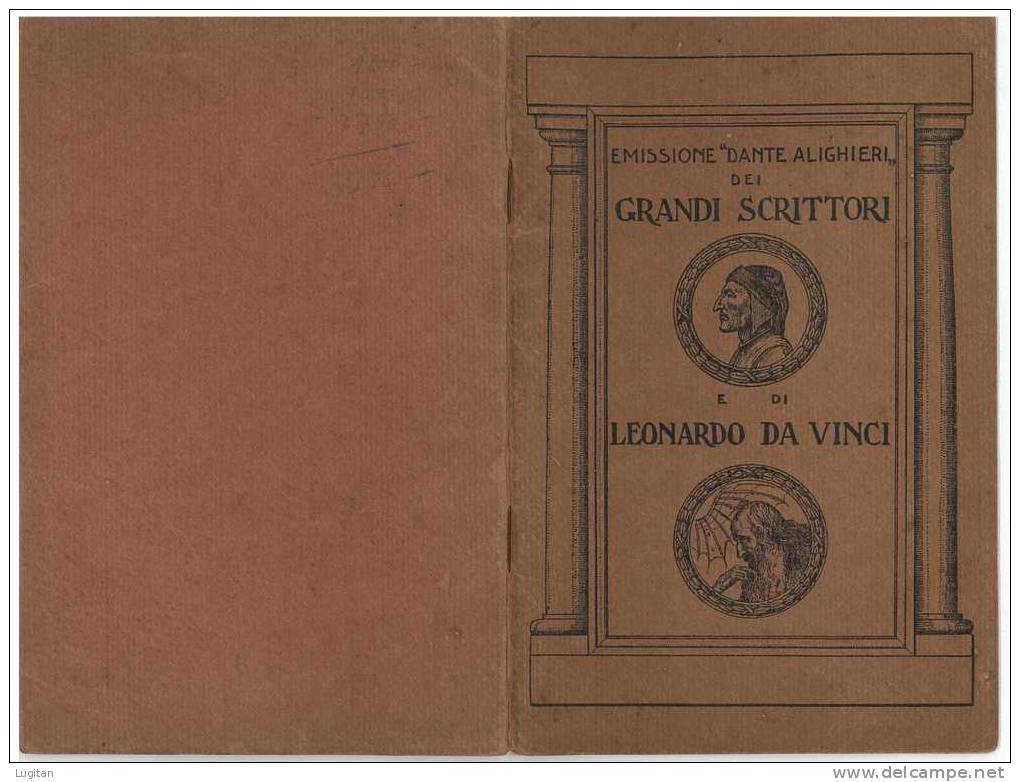 Filatelia - LIBRO UFFICIALE POSTE ITALIANE - EMISSIONE DANTE ALIGHIERI E DI LEONARDO DA VINCI - ITALIA E COLONIE - VUOT - Altri & Non Classificati