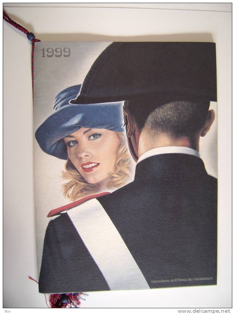 ANNO  1999  CALENDARIO ARMA DEI CARABINIERI  CON CORDELLINO OTTIME CONDIZIONI   Arch Scaff - Groot Formaat: 1981-90