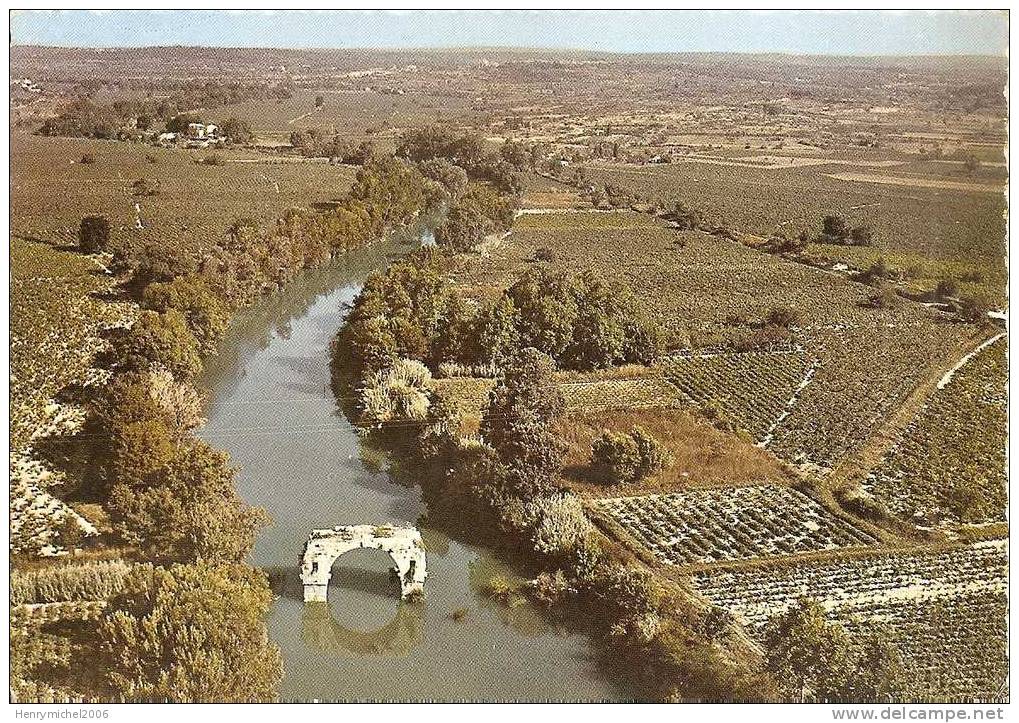 Hérault - Lunel , Vue Aérienne Le Pont Romain En 1966 , Ed Photo Sofer - Lunel