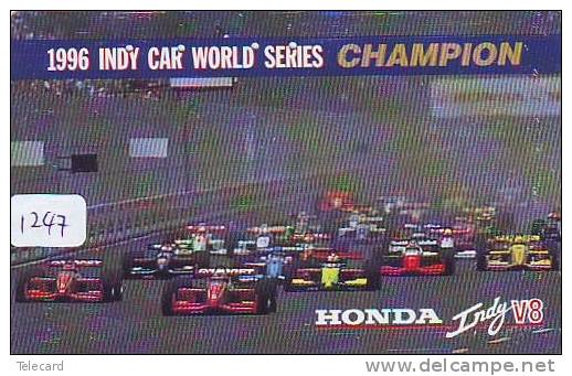 PHONECARD JAPAN * RALLYE RALLY RALLEY (1247) 1996 INDY CAR WORLD SERIES * HONDA - Auto's