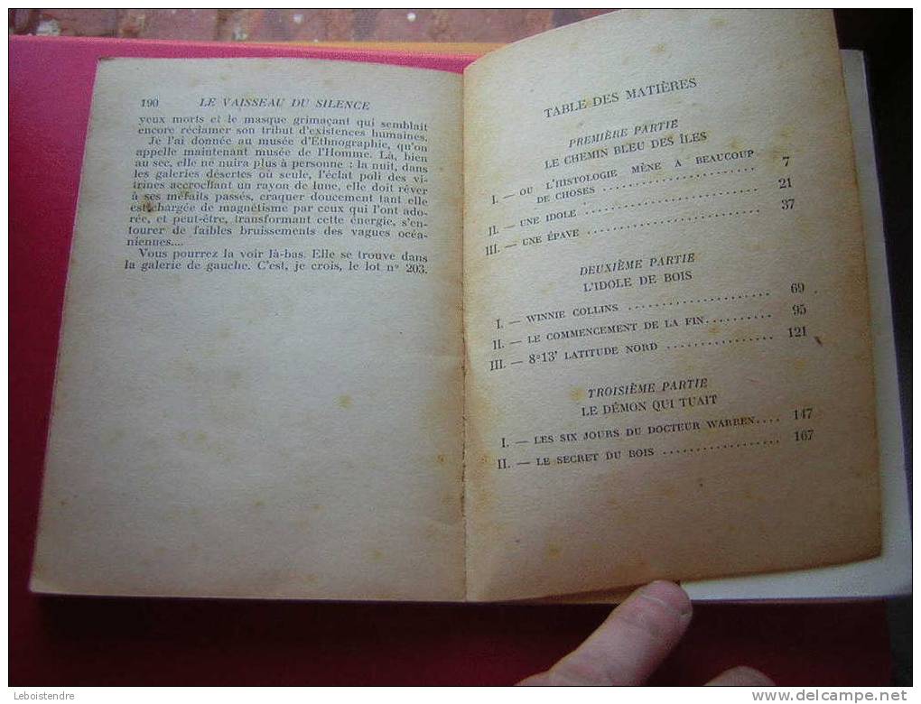 LIVRE-BIBLIOTHEQUE DE LA JEUNESSE AVEC JACQUETTE-YVES DARTOIS-LE VAISSEAU DU SILENCE -HACHETTE 1956-5 PHOTOS DU LIVRE - Bibliotheque De La Jeunesse