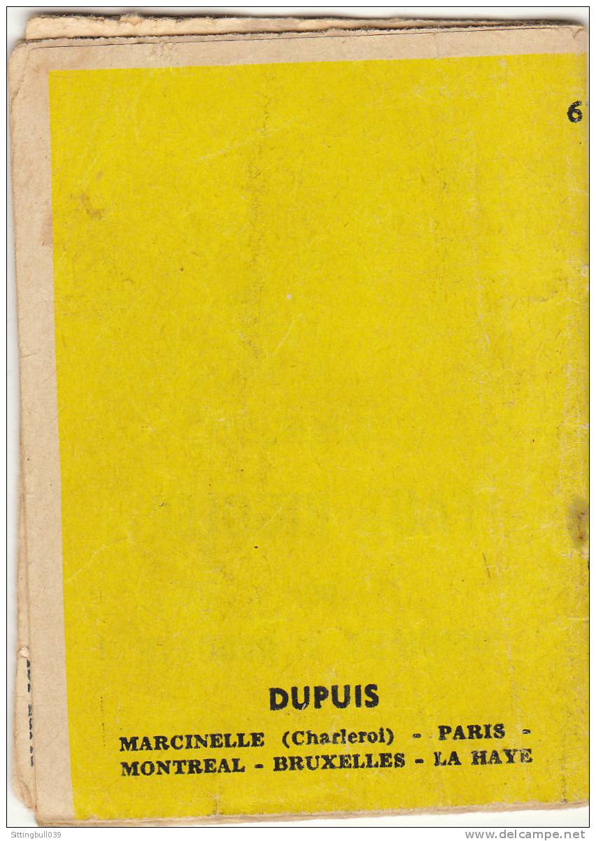 MINI-RECIT De SPIROU. N° 61. BOBO S'évade. DELIÈGE - ROSY. 1961. Dupuis Marcinelle. - Spirou Magazine