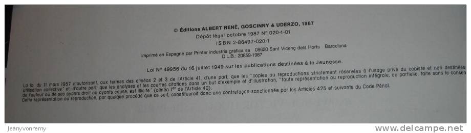 Astérix Chez Rahazade - Goscinny - 1987. - Asterix