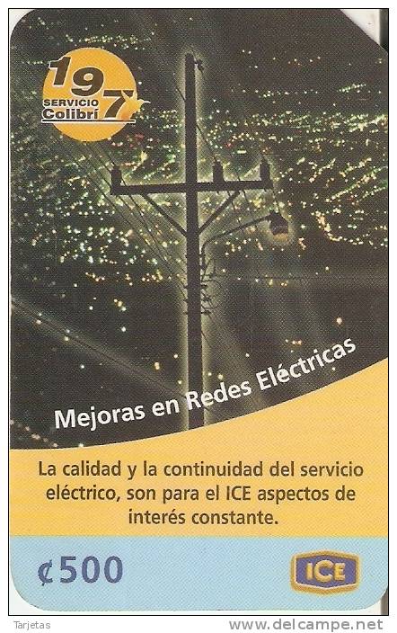 TARJETA DE COSTA RICA MEJORAS EN REDES ELECTRICAS C500 - Costa Rica