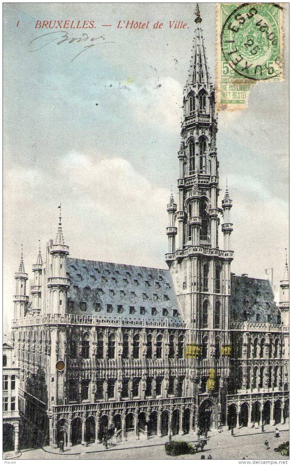 14452  Belgio,   Bruxelles,  L"Hotel De  Ville,  VGSB - Pubs, Hotels, Restaurants