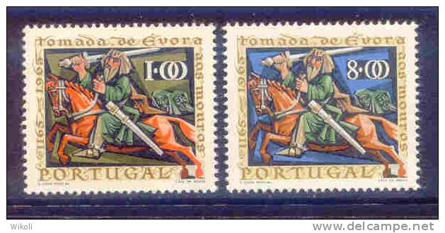 Portugal - 1966 Evora Conquest To Moors (complete Set) - Af. 977 To 978 - MNH - Ungebraucht