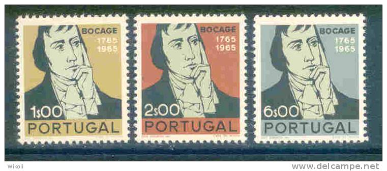 Portugal - 1966 Poet Bocage (complete Set) - Af. 994 To 996 - MNH - Neufs