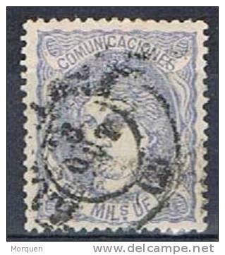 España, 50 Milesimas Alegoria, Fechador BARCELONA, Num 107 º - Used Stamps