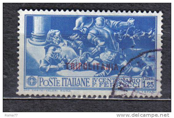 SS3519 - TRIPOLITANIA , Ferrucci 1,25 Lire  N. 67  Usato - Tripolitaine