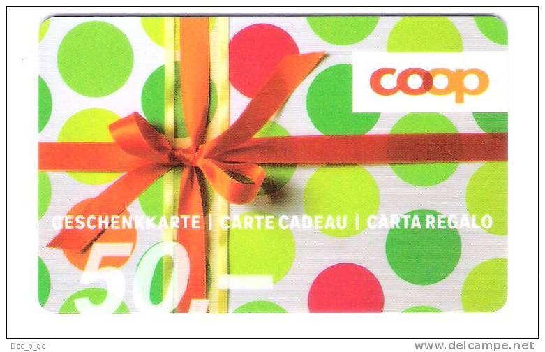 Schweiz - COOP - Carte Cadeau - Carta Regalo -Gift Card - Gift Cards