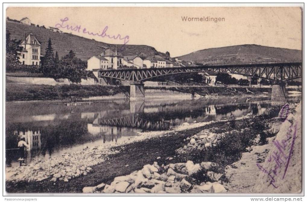 WORMELDINGEN  WORMELDANGE   (FELDPOST) 10.8.14  PONT SUR LA MOSELLE - Autres & Non Classés