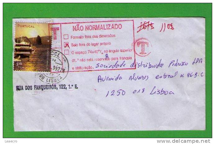 Portugal Postage Due MULTA T On  Cover Bridge Ponts Macau Ships Bateaux Gc968 - Cartas & Documentos