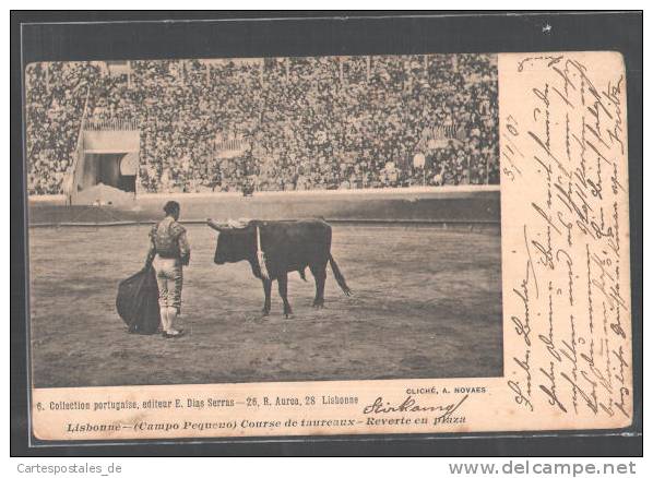 CPA Lisbonne, Campo Pequeno, Course De Taureaux, Stierkampf - Corridas