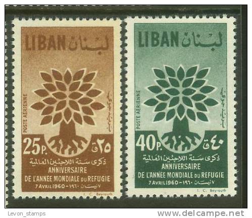 Lebanon,Liban,1959 WORLD REFUGEE Year,No´ 647/48 S.G , MNH. - Libanon