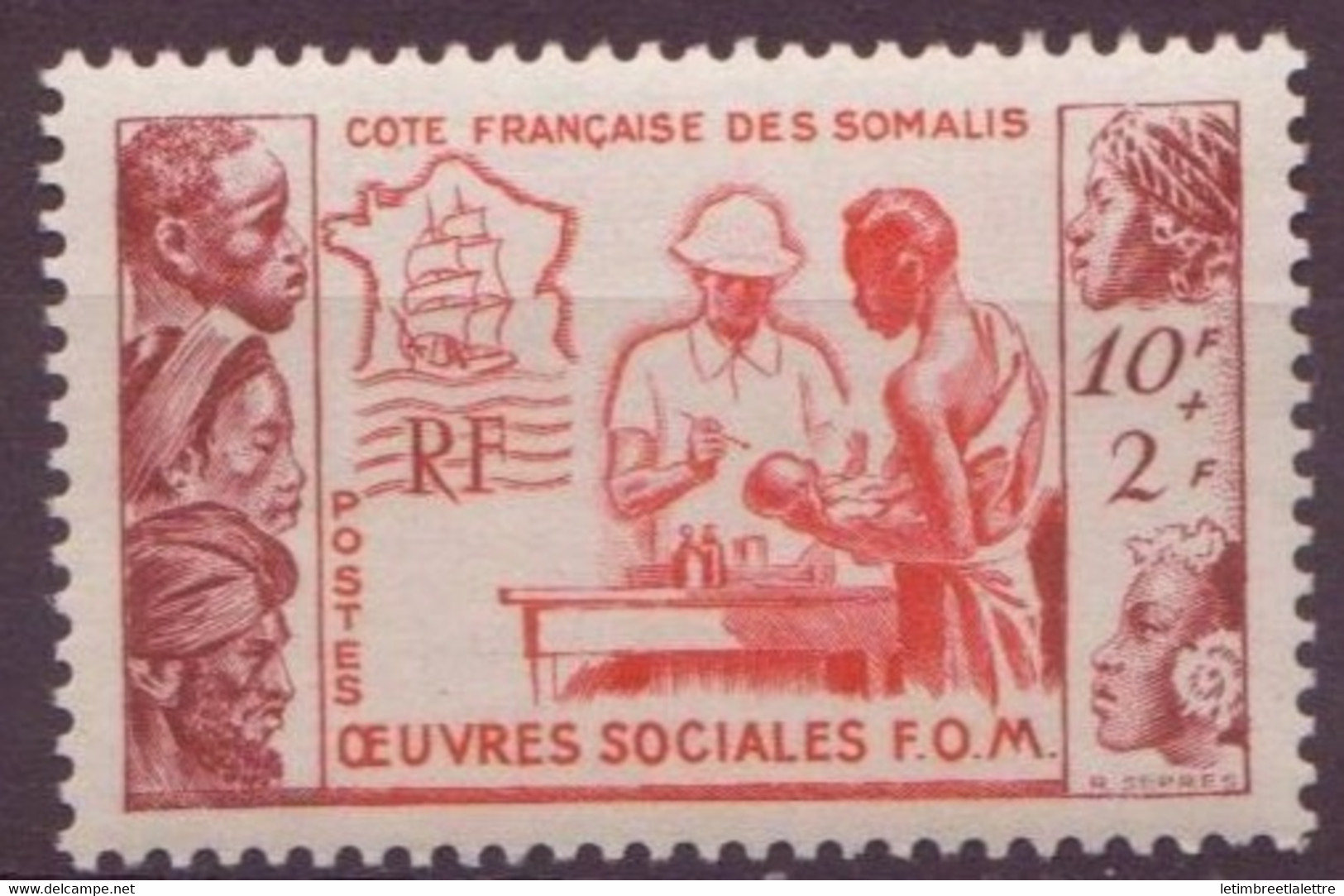 ⭐ Côte Des Somalis - YT N° 283 ** - Neuf Sans Charnière - 1950⭐ - Neufs