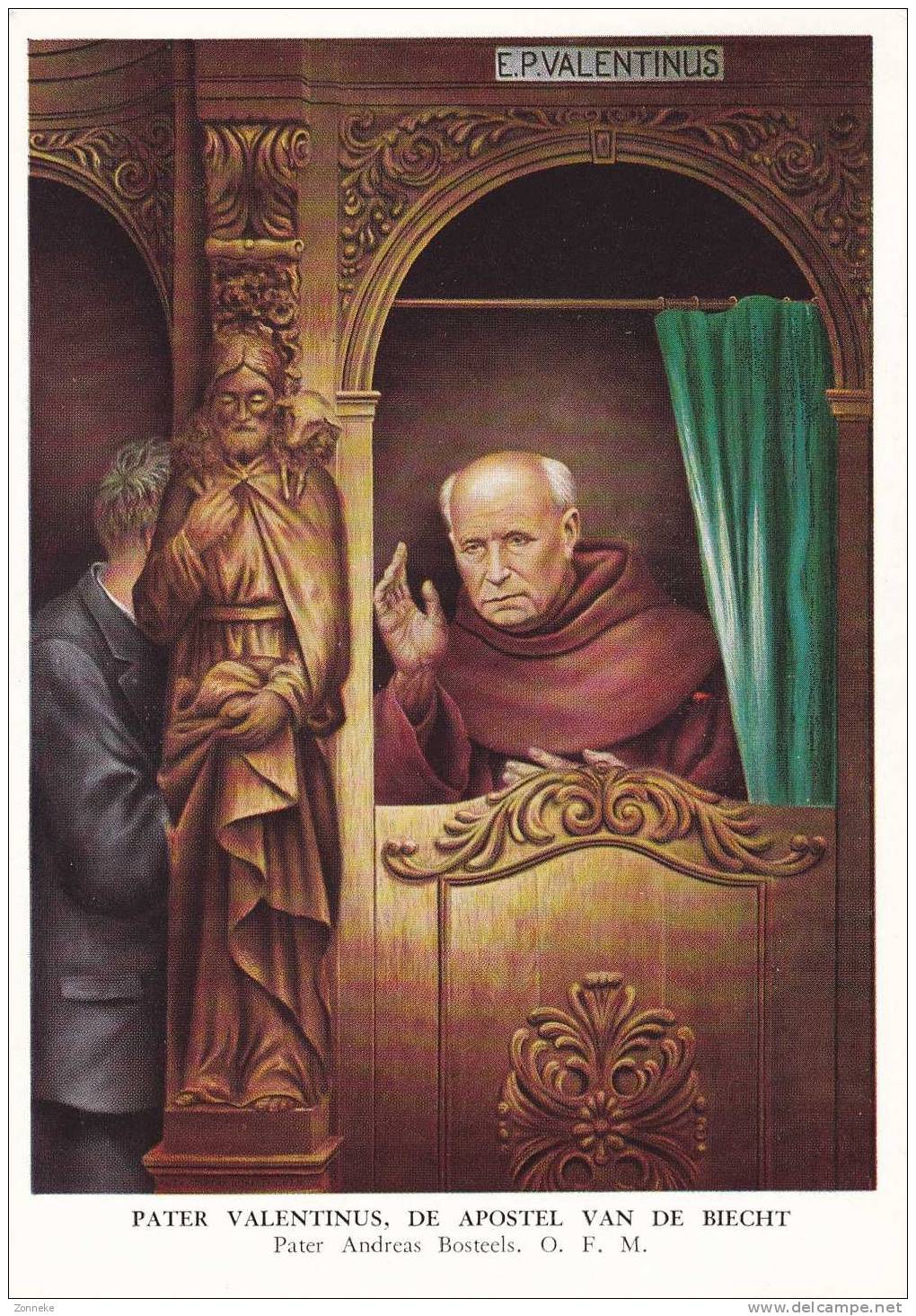 Postkaart Pater Valentinus - Religion & Esotericism