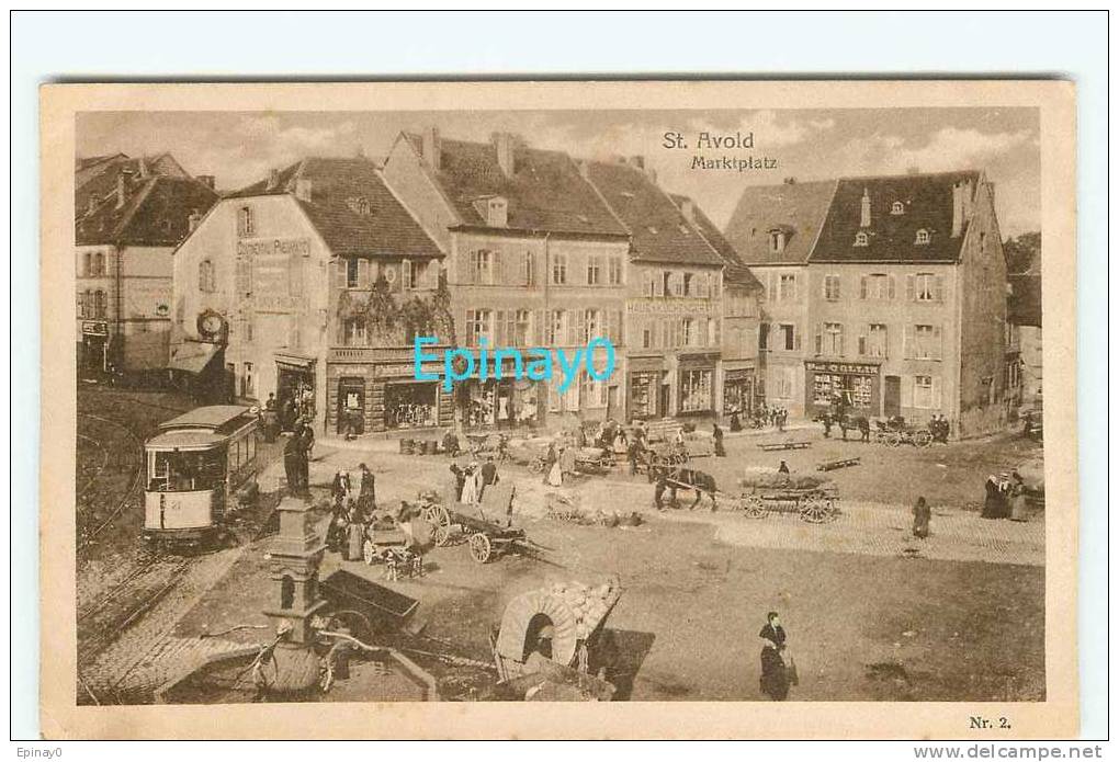 Br - 57 - SAINT AVOLD - MARCHE - ATTELAGE De CHIEN - Tramway -  éditeur Verlag - Saint-Avold