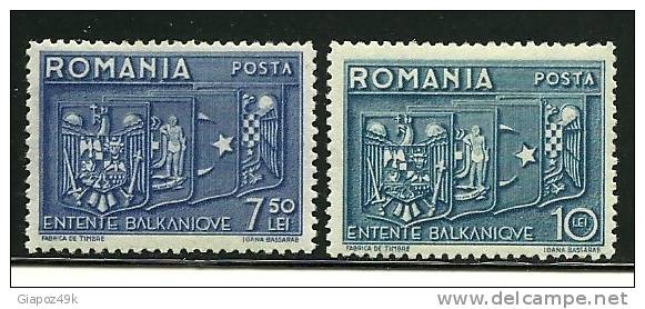 ● ROMANIA 1938 - ACCORDO - N.  530 / 31 * , Serie Completa - Cat. ? € - Lotto N. 1426 - Neufs