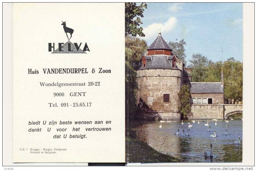 Kalender GENT Pub./Recl. HELVA Huis Vandendurpel&Zoon 1980 - Klein Formaat: 1971-80